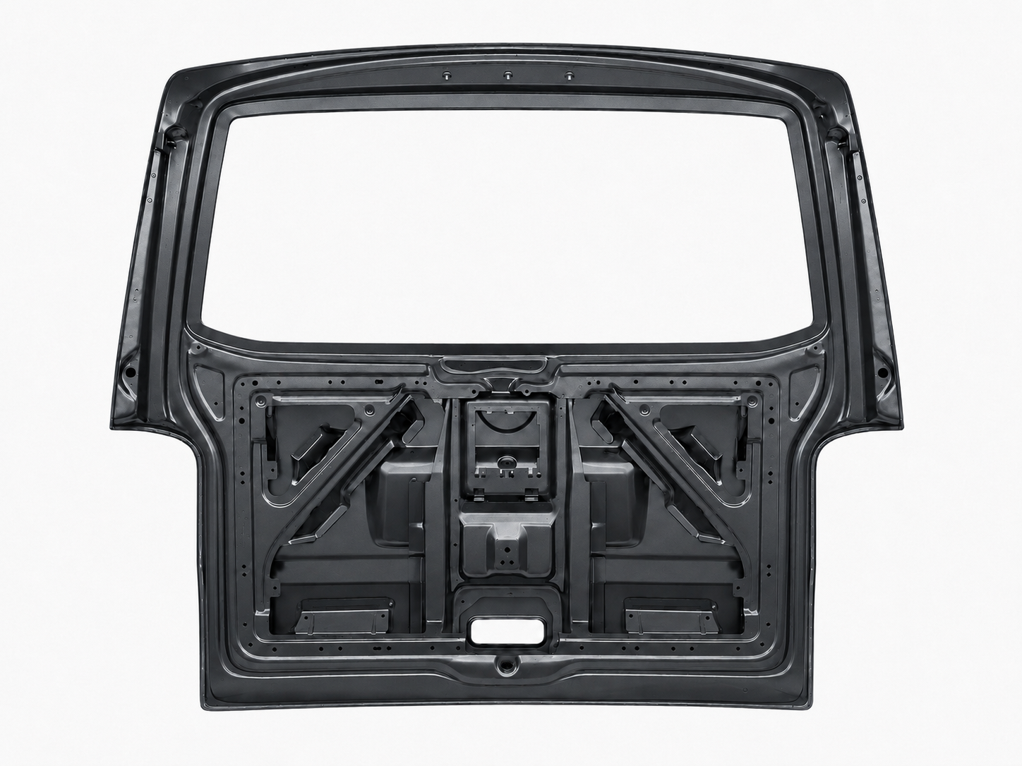 VW T5/T6 GFK tailgate installed view